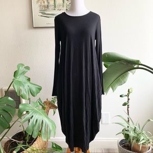Tabeez Black T-Shirt Dress Size S